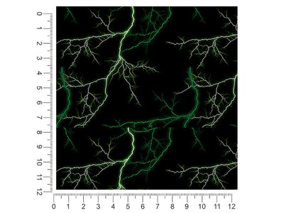 green lightning lightning 1ft x 1ft Craft Sheets