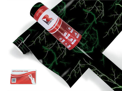 green lightning lightning Craft Vinyl Roll