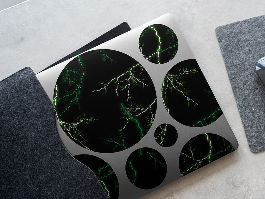 green lightning lightning DIY Laptop Stickers