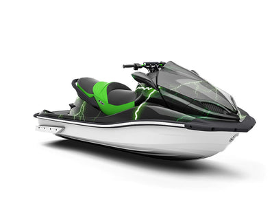 Green Lightning Jet Ski Vinyl Customized Wrap