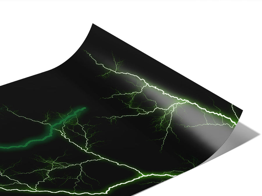 Green Lightning Vinyl Wraps~Rwraps Series 914 Digitally Printed Vinyl Wrap~1