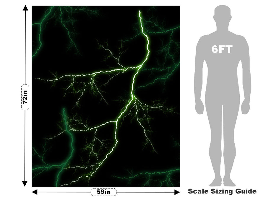 Green Lightning Vehicle Wrap Scale~Rwraps Series 914 Green Lightning Measurements~2