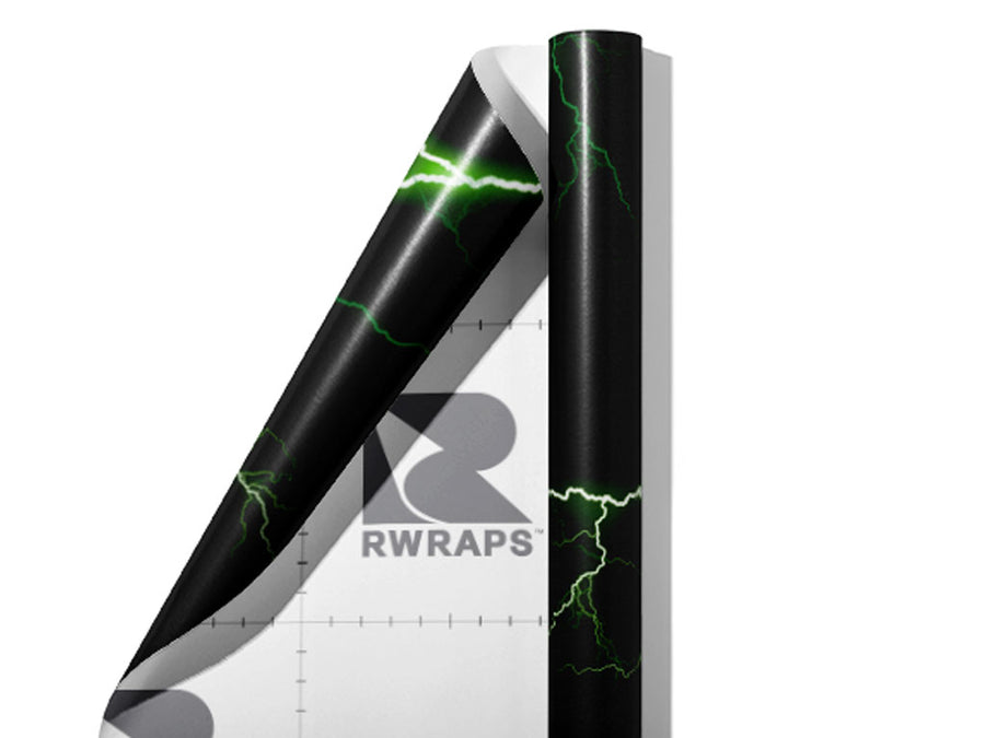 Green Lightning Wrap Film Sheets~Rwraps Series 914 Green Lightning Scrolled Sheet~5