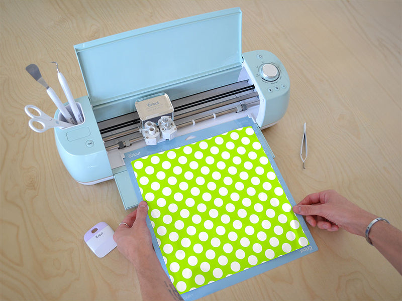 green lizard polka dot Cricut Compatible Vinyl