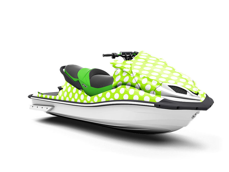 Green Lizard Polka Dot Jet Ski Vinyl Customized Wrap