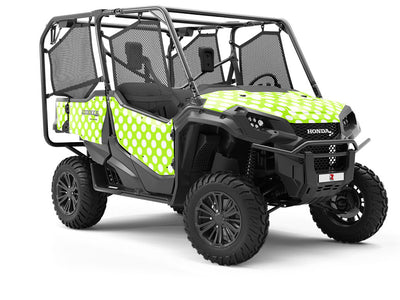 Green Lizard Polka Dot Utility Vehicle Vinyl Wrap