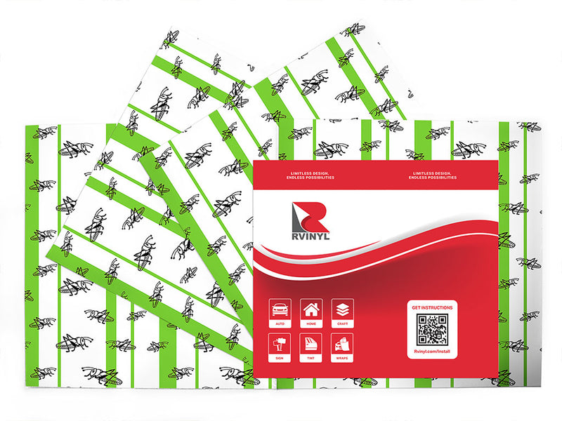 green locusts bug Craft Vinyl Sheet Pack
