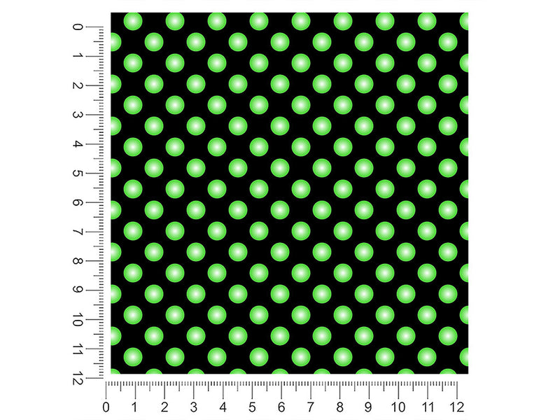 green machine polka dot 1ft x 1ft Craft Sheets