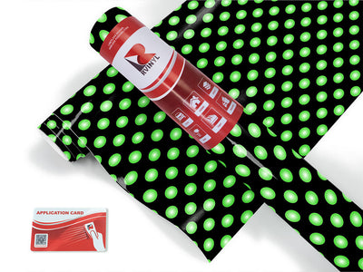 green machine polka dot Craft Vinyl Roll