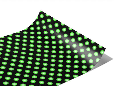 Green Machine Polka Dot Vinyl Wraps~Rwraps Series 914 Digitally Printed Vinyl Wrap~0