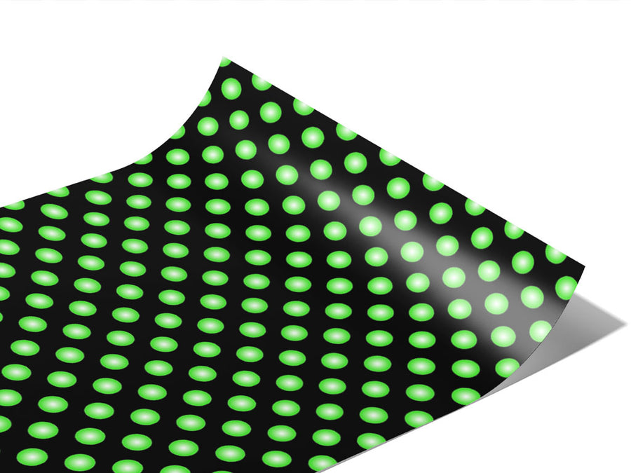 Green Machine Polka Dot Vinyl Wraps~Rwraps Series 914 Digitally Printed Vinyl Wrap~0