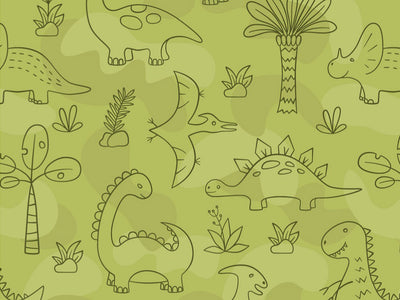 Green Machines Dinosaur Vinyl Wrap Pattern~Rwraps Series 914 Digitally Printed Vinyl Wrap~0