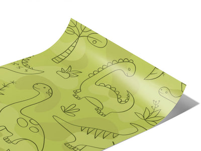Green Machines Dinosaur Vinyl Wraps~Rwraps Series 914 Digitally Printed Vinyl Wrap~0