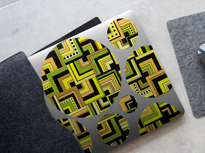 green monster art deco DIY Laptop Stickers