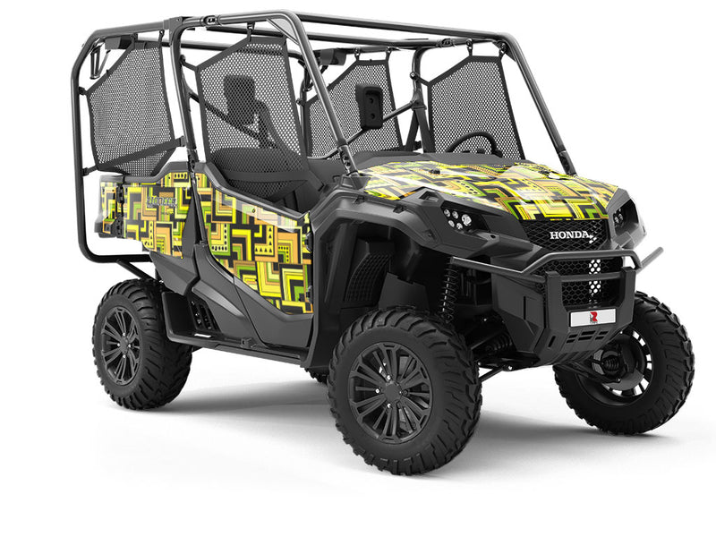 Green Monster Art Deco Utility Vehicle Vinyl Wrap