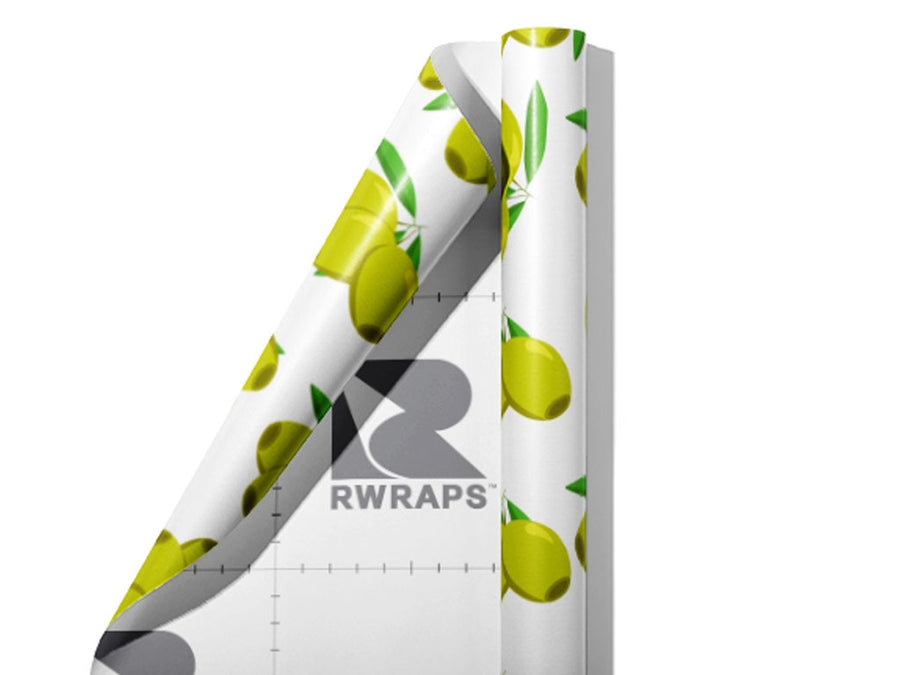 Green Olives Greco Roman Wrap Film Sheets~Rwraps Series 914 Green Olives Greco Roman Scrolled Sheet~3