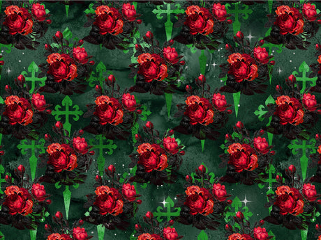 Green Passion Gothic Vinyl Wrap Pattern~Rwraps Series 914 Digitally Printed Vinyl Wrap~0