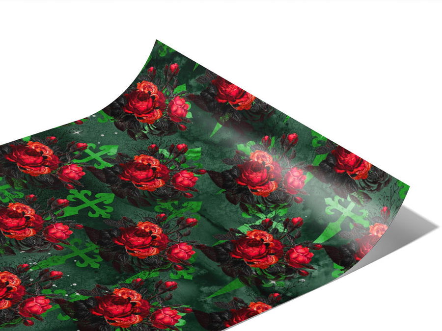 Green Passion Gothic Vinyl Wraps~Rwraps Series 914 Digitally Printed Vinyl Wrap~0