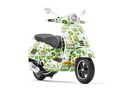 Green Preservation Fruit Vespa Scooter Wrap Film