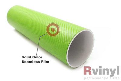 Green 3D Carbon Fiber Wrapping Films
