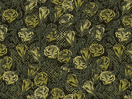 Green Rose Floral Vinyl Wrap Pattern~Rwraps Series 914 Digitally Printed Vinyl Wrap~0