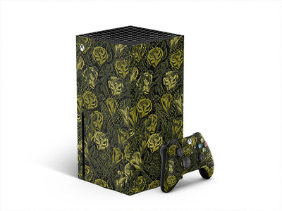 green rose floral XBOX DIY Decal