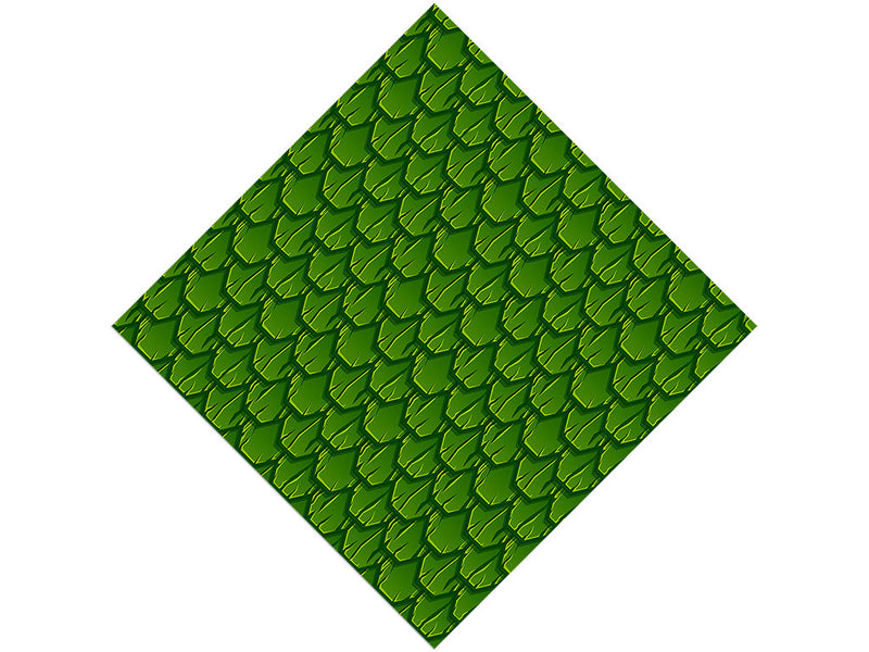 Green Scaled Tile Vinyl Wrap Pattern