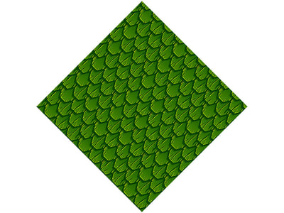 Green Scaled Tile Vinyl Wrap Pattern