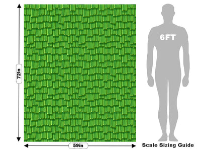 Green Shake Tile Vehicle Wrap Scale~Rwraps Series 914 Green Shake Tile Measurements~2