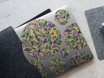green sprinkles camouflage DIY Laptop Stickers