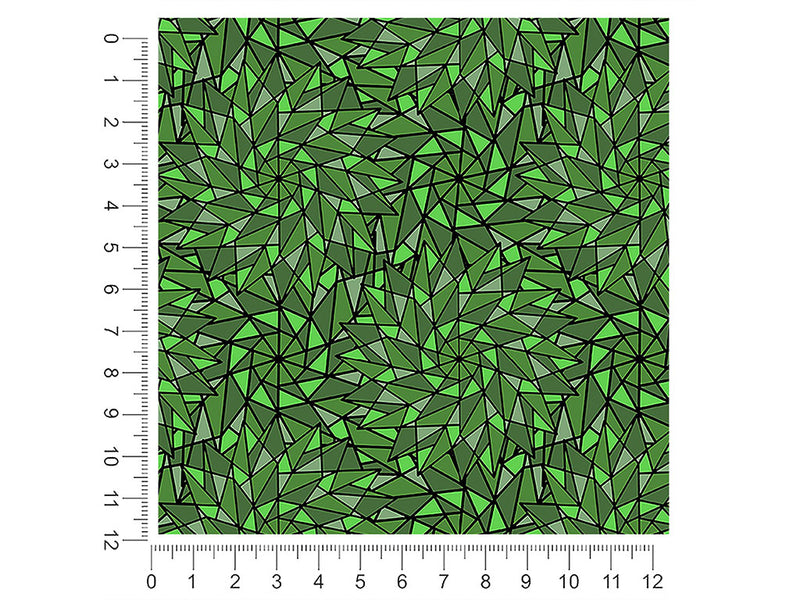 green star stained glass 1ft x 1ft Craft Sheets
