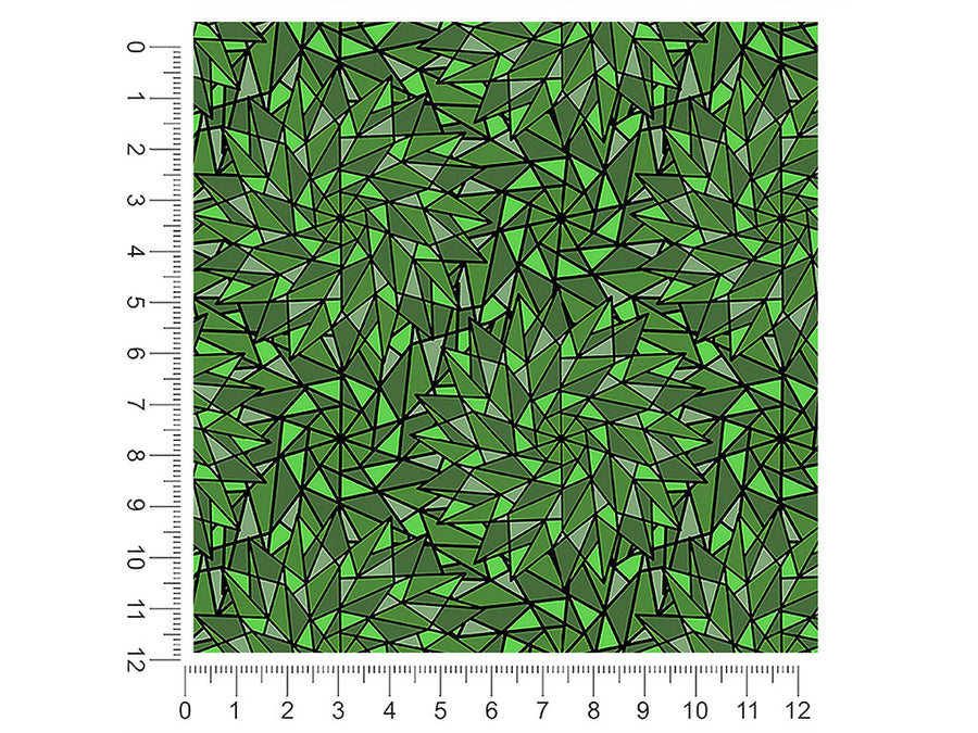 green star stained glass 1ft x 1ft Craft Sheets