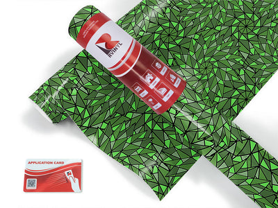green star stained glass Craft Vinyl Roll