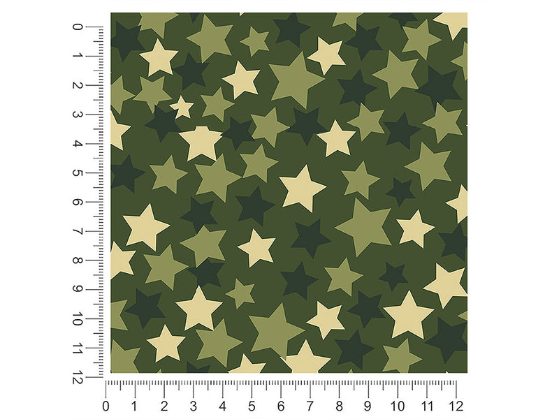 green stars  1ft x 1ft Craft Sheets