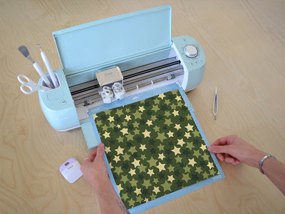 green stars  Cricut Compatible Vinyl