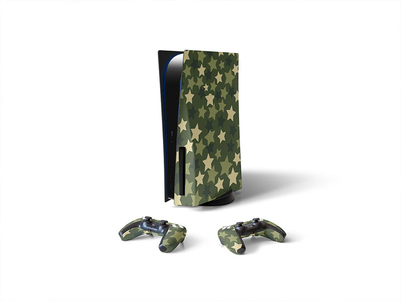 green stars  Sony PS5 DIY Skin