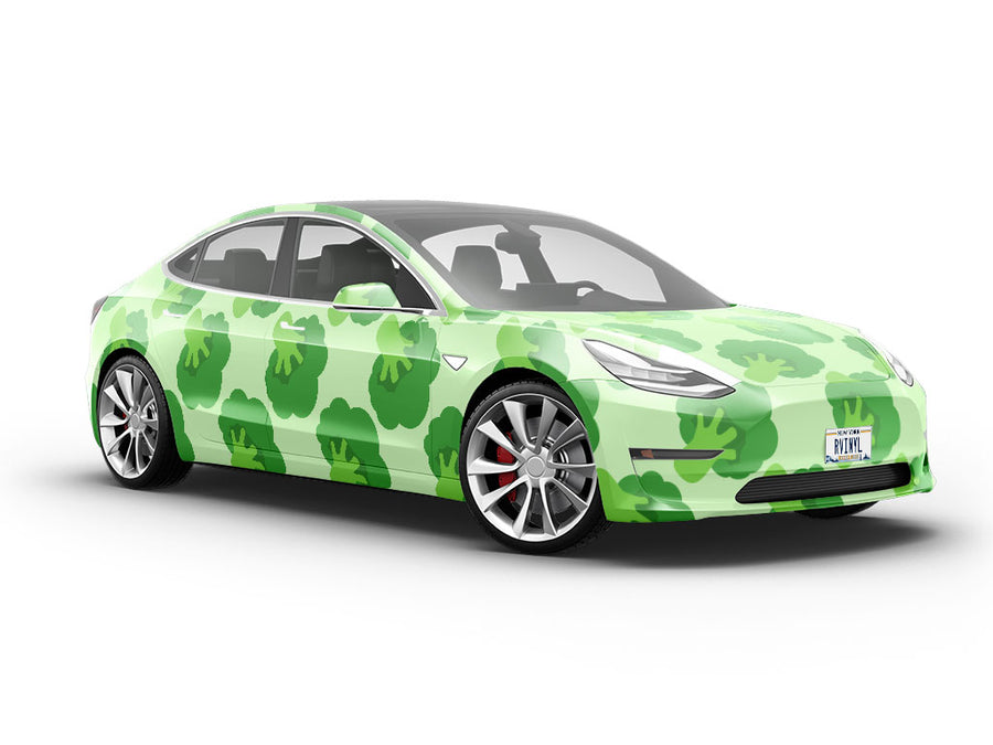 Green Sun King Vegetable Vehicle Vinyl Wrap