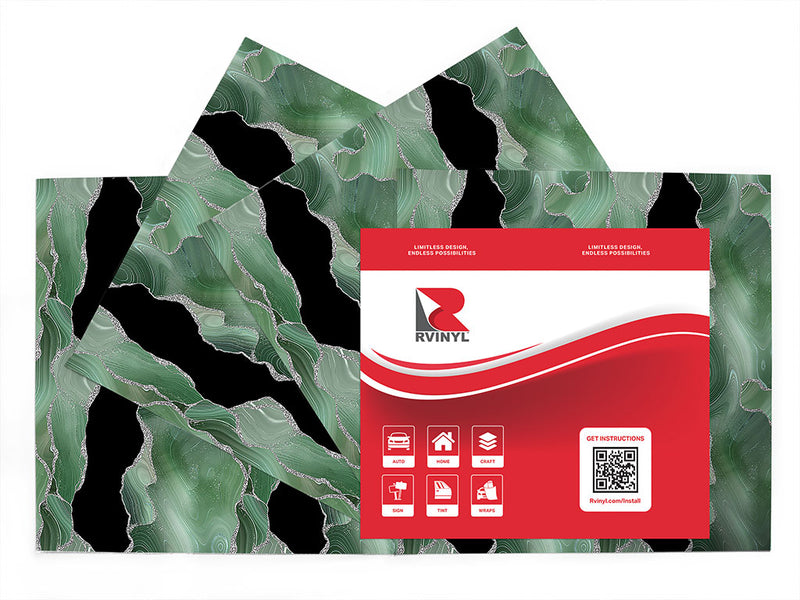 green tea gemstone films Craft Vinyl Sheet Pack