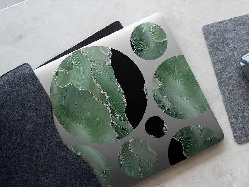 green tea gemstone films DIY Laptop Stickers