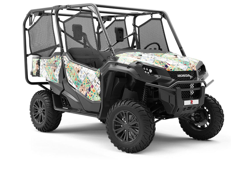 Green Tile Utility Vehicle Vinyl Wrap