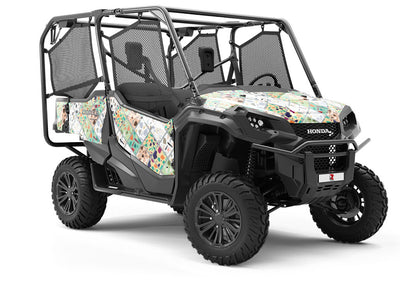 Green Tile Utility Vehicle Vinyl Wrap