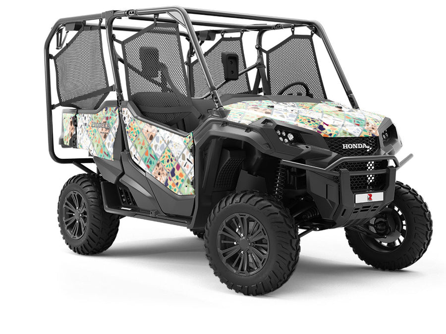 Green Tile Utility Vehicle Vinyl Wrap