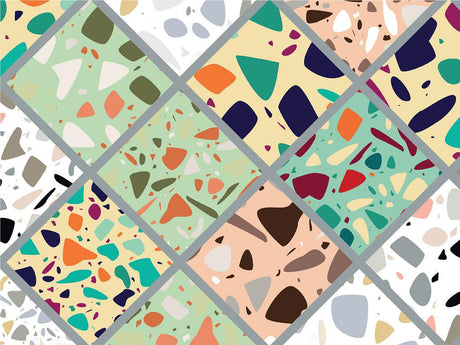 Green Tile Vinyl Wrap Pattern~Rwraps Series 914 Digitally Printed Vinyl Wrap~0