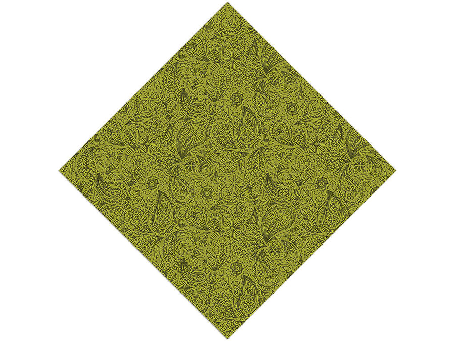 Green Thumb Paisley Vinyl Wrap Pattern