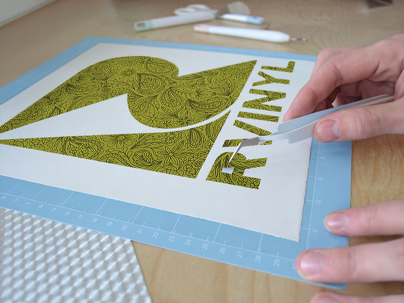 green thumb paisley Easy Weed Craft Vinyl