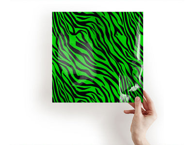 green tiger animal print Craft Sheets