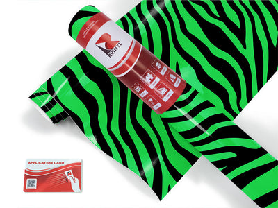 green zebra animal print Craft Vinyl Roll