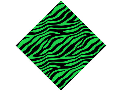 Green Zebra Vinyl Wrap Pattern