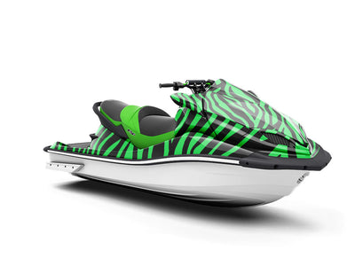 Green Zebra Jet Ski Vinyl Customized Wrap