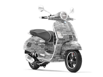 Grey  Brick Vespa Scooter Wrap Film